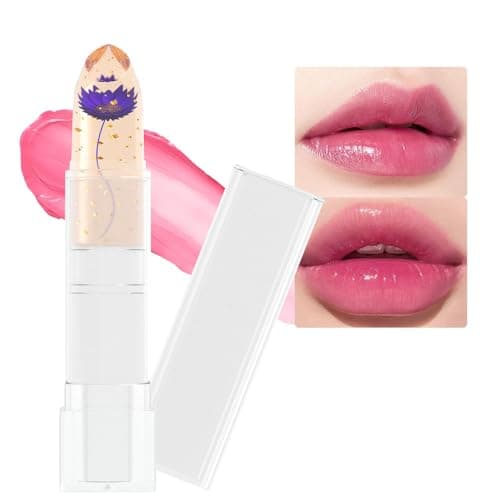 Crystal Flower Changing Lipstick - Long Lasting Lip Care — 06#Purple flower