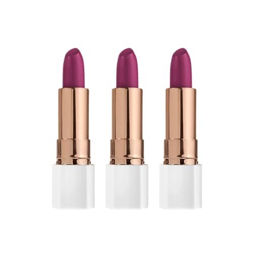 FLOWER BEAUTY Petal Pout Lipstick (Dahlia Desire - Cream), Pack of 3