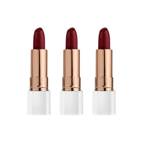 FLOWER BEAUTY Petal Pout Lipstick - Cruelty Free Nourishing & Pigmented Lip Color (3-Pack)
