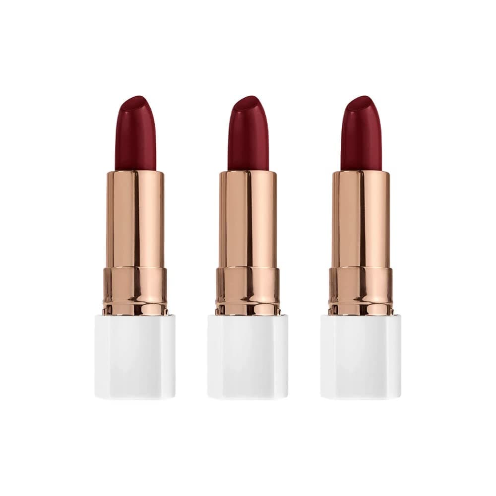 FLOWER BEAUTY Petal Pout Lipstick - Cruelty Free Nourishing & Pigmented Lip Color (3-Pack)