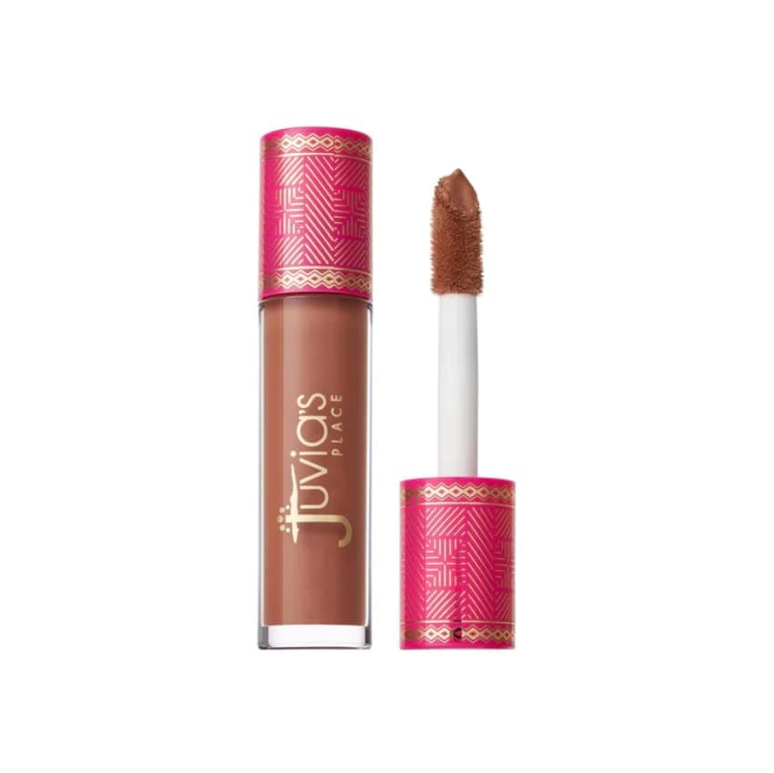 Juvia's Place High Shine Creamy Smooth Lip Gloss 16 oz, Flower Girl Non-Sticky Long Lasting Iridescent Clear Glow — Caramel Rose