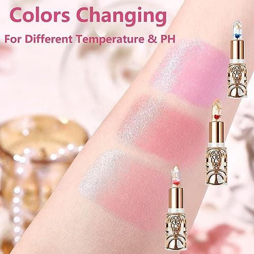 1. Color Changing Lipstick for Women and Girls
2. Korean Lip Balm Gift Set, 3Pcs
3. Clear Lipstick with Flower Inside
4. Moisturizing Jelly Lipstick
5. Color Changing Lip Balm for Women and Girls
6. Beauty Lip Balm Gift Set for Women and Girls