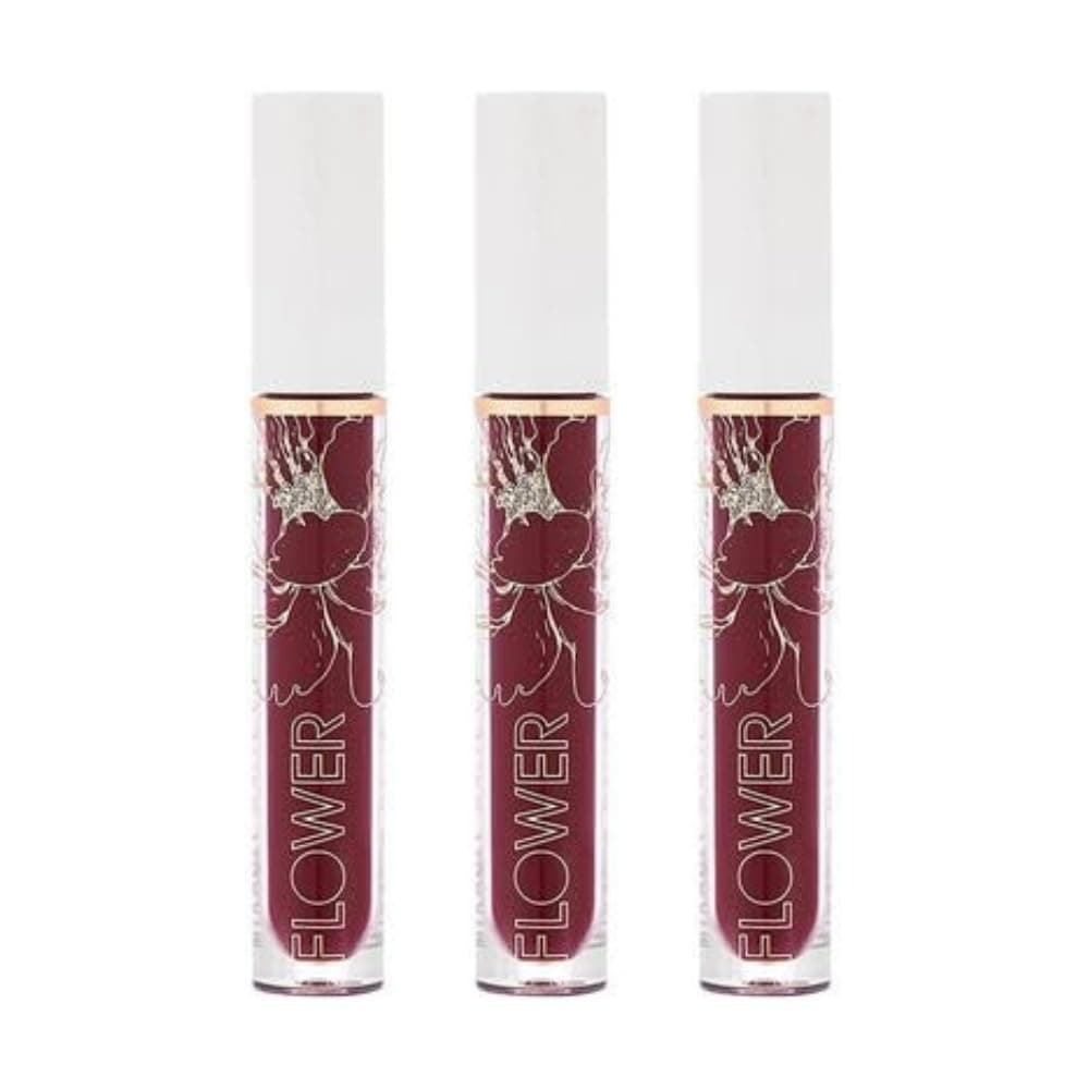 Flower Beauty Petal Pout Lip Color - Black Cherry (Pack of 3)