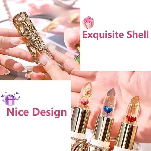 1. Color Changing Lipstick for Women and Girls
2. Korean Lip Balm Gift Set, 3Pcs
3. Clear Lipstick with Flower Inside
4. Moisturizing Jelly Lipstick
5. Color Changing Lip Balm for Women and Girls
6. Beauty Lip Balm Gift Set for Women and Girls