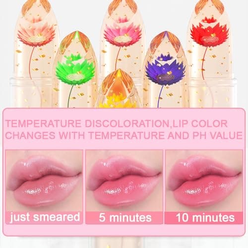 Crystal Flower Changing Lipstick - Long Lasting Lip Care
