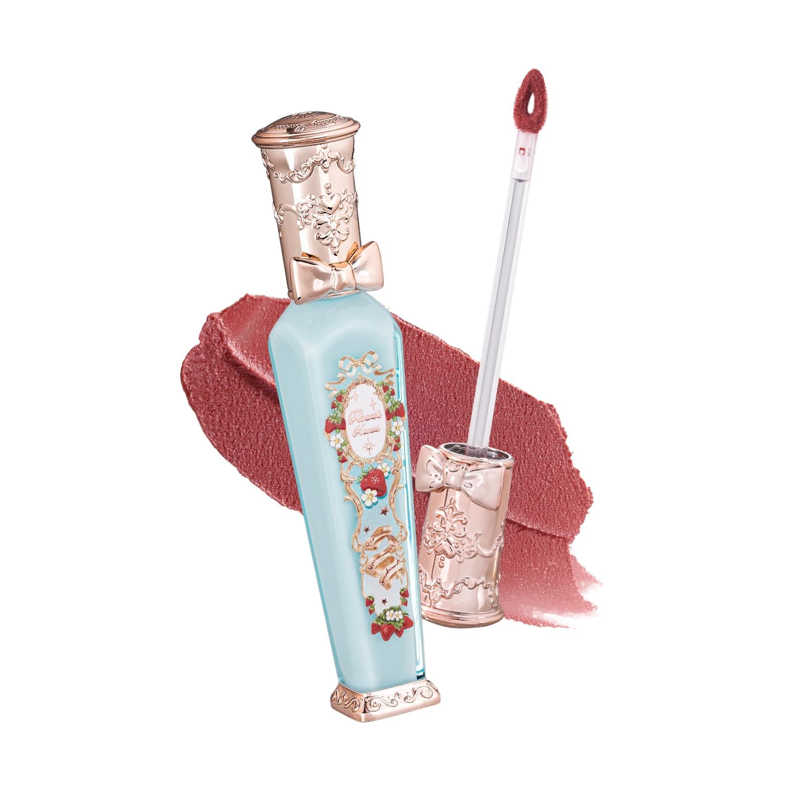 Flower Knows Strawberry Rococo Cloud Lip Cream Matte Liquid Lipstick for Girls & Women